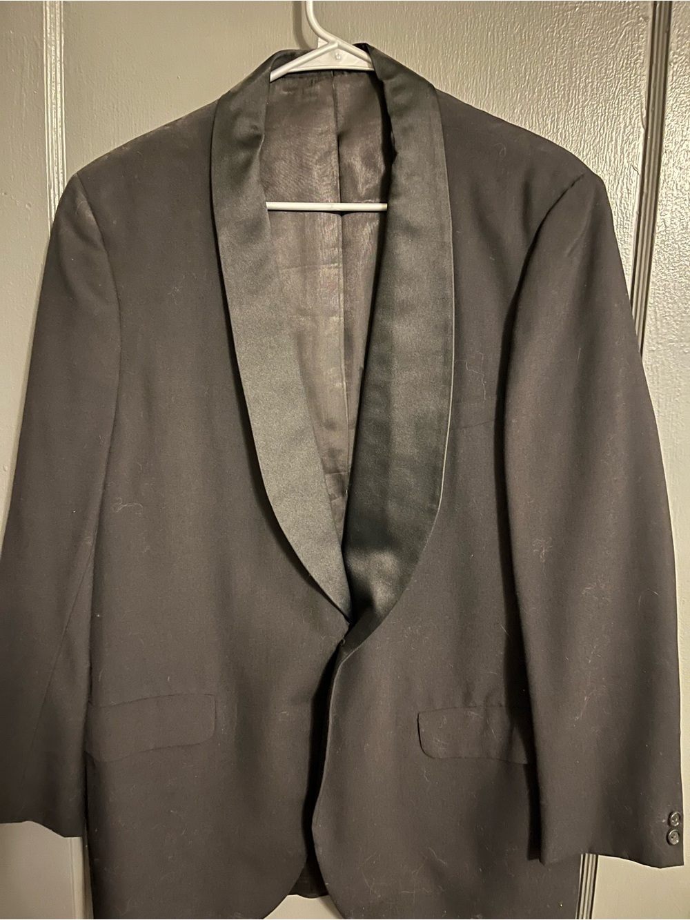 Black Shawl Collar Tuxedo Blazer - Men